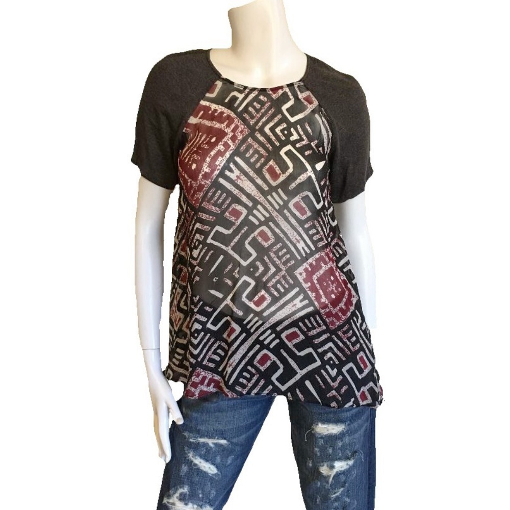NWT Love Sam Ethnic Tribal Top